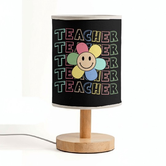Retro Teacher Teacher Teacher Life Kindergarten Fabric Lamps