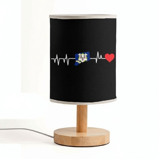 Connecticut Heartbeat Gift Fabric Lamps
