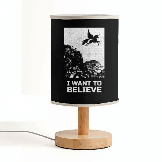 Unicorn "I Want To Believe" UAP Outfit Alien Ufo Fabric Lamps
