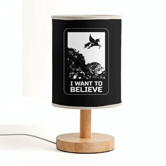Unicorn "I Want To Believe" UAP Outfit Alien Ufo Fabric Lamps