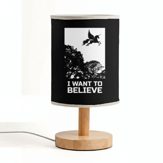 Unicorn I Want To Believe UAP Outfit Alien Ufo Fabric Lamps