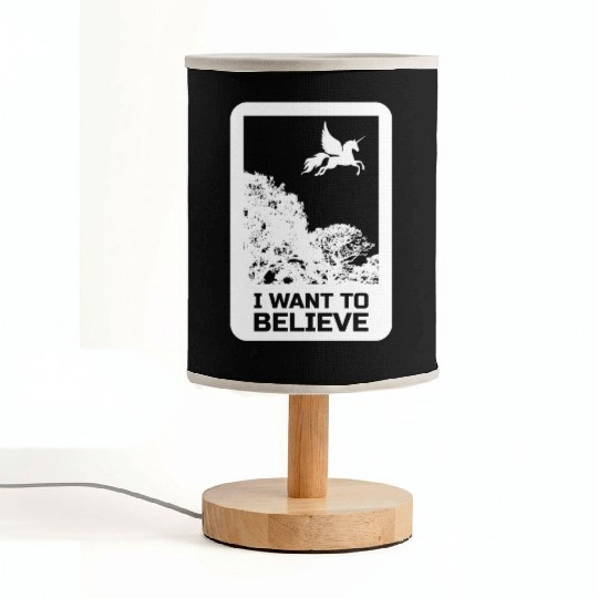 Unicorn "I Want To Believe" UAP Outfit Alien Ufo Fabric Lamps