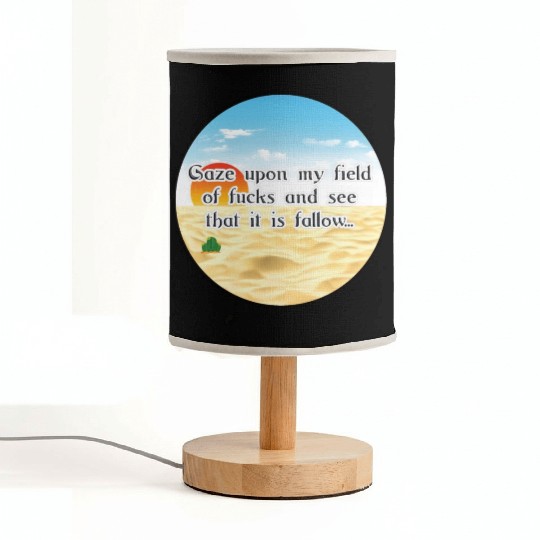 No Fucks Given I Dont Care Fuck Off No F*cks Cacti Fabric Lamps