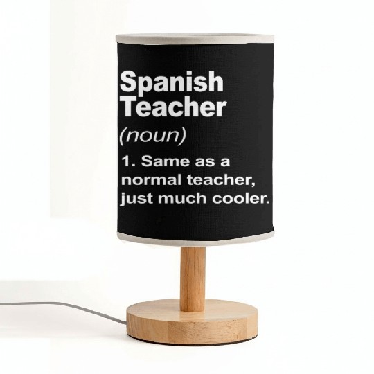 Spanish Teacher Definition Back To School 2023 Fabric Lamps