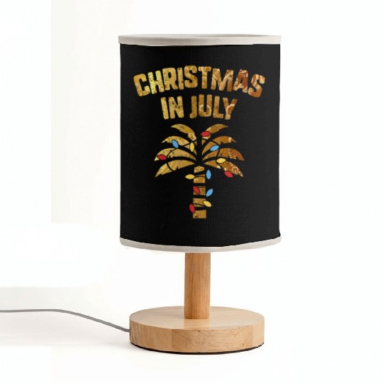 Christmas In July Beach Palm Xmas Tree Summer Fabric Lamps