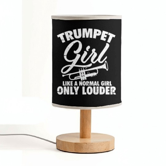 Trumpet Girl Like A Normal Girl Only Louder Fabric Lamps