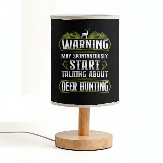 Buck Deer Hunting Hunter Vintage Fabric Lamps