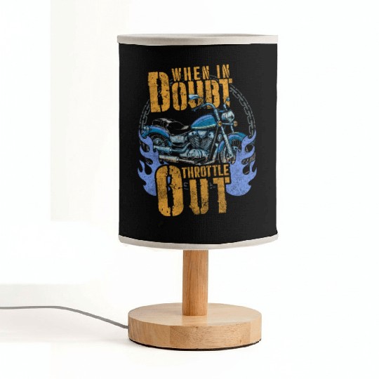 Motorcyclist Chopper Supermoto Cross Fabric Lamps