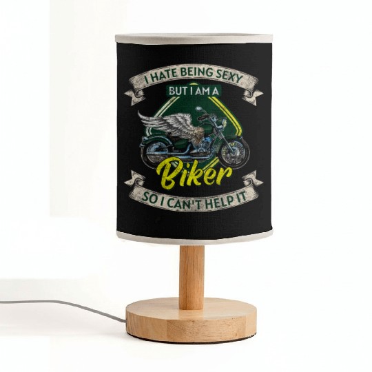 Biker Chopper Racing Two-Wheeler Fabric Lamps