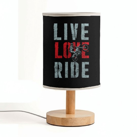 Biker Hard Rock Racing Motocross Fabric Lamps