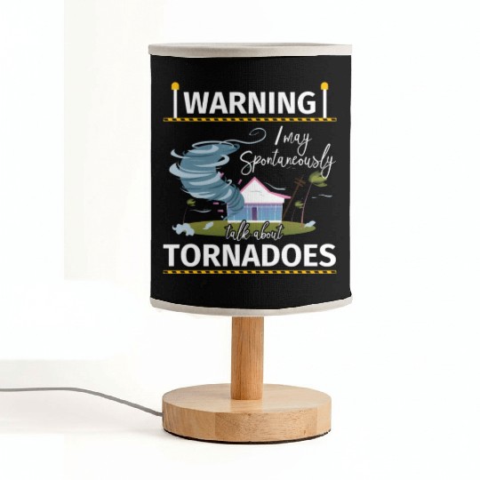 Warning Tornadoes Tornado Storm Chaser Fabric Lamps