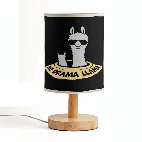floor hole peace llama Fabric Lamps
