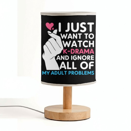 wath k-drama, k pop music, kdrama Fabric Lamps