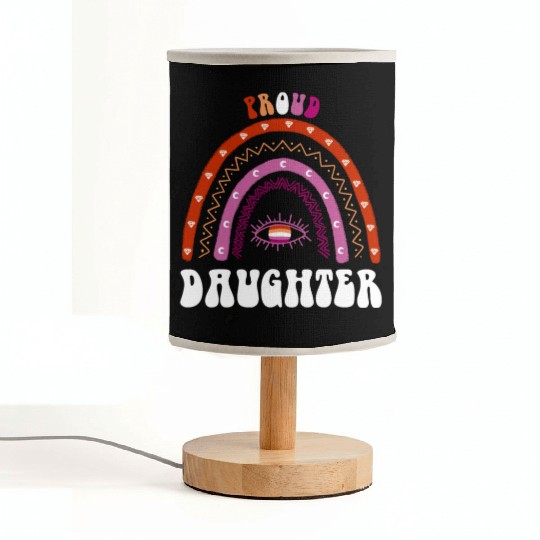 Lesbian Rainbow Proud Daughter Lesbian Fabric Lamps