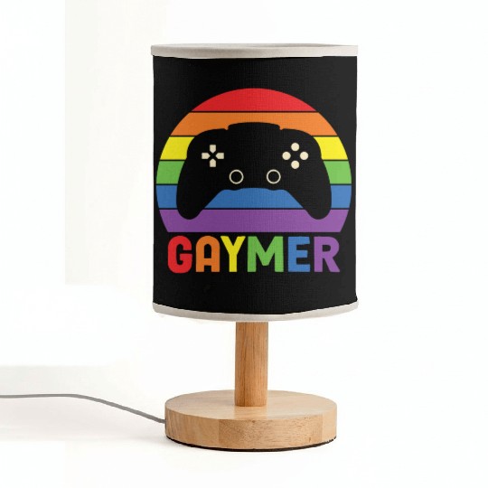 LBGT Flag Gay Pride Human Gaymer Gamer Fabric Lamps