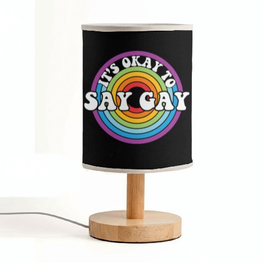 LBGT Flag Gay Pride Human ok say Gay Fabric Lamps