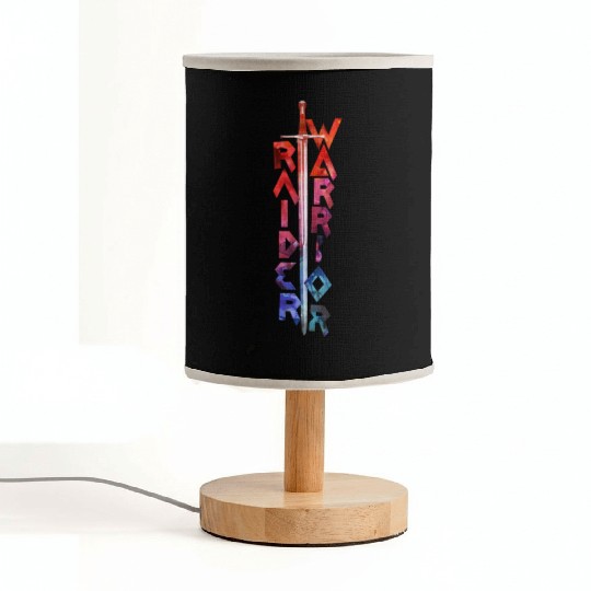 Raider Warrior logo 2 by Carmo Fernandes Fabric Lamps