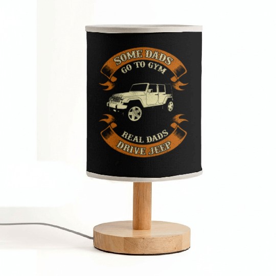 Some dads jeep marge Fabric Lamps