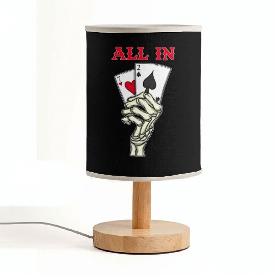 Poker Player Poker Cards 7 2 Skeleton Hand Poker Fabric Lamps
