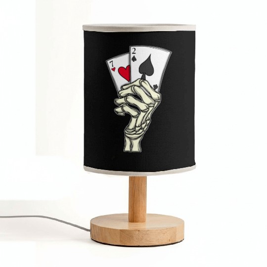 Poker Player Poker Cards 7 2 Skeleton Hand Poker Fabric Lamps
