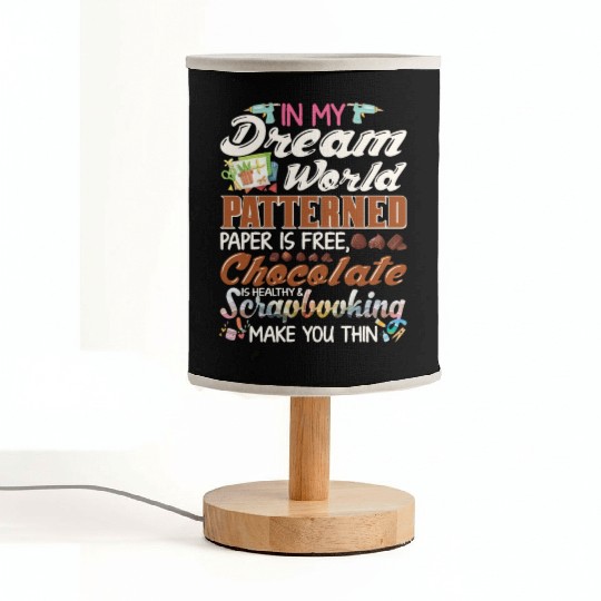 In My Dream World Patterned Paper Free Funny Fabric Lamps
