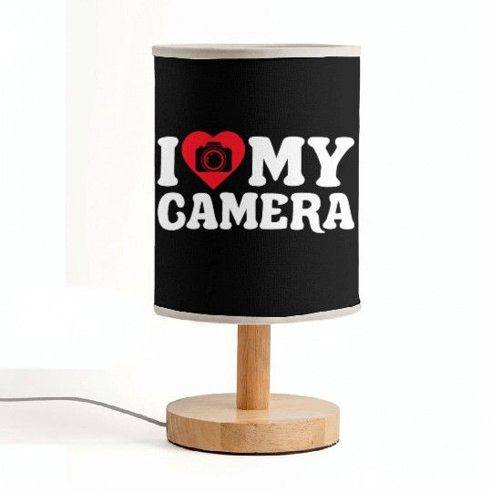 Photography Camera Lens I Love My Fabric Lamps
