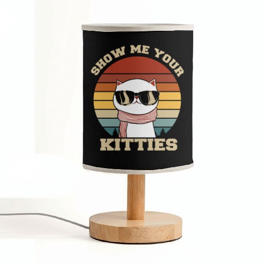 Show me your Kitties Cat Lover Fabric Lamps