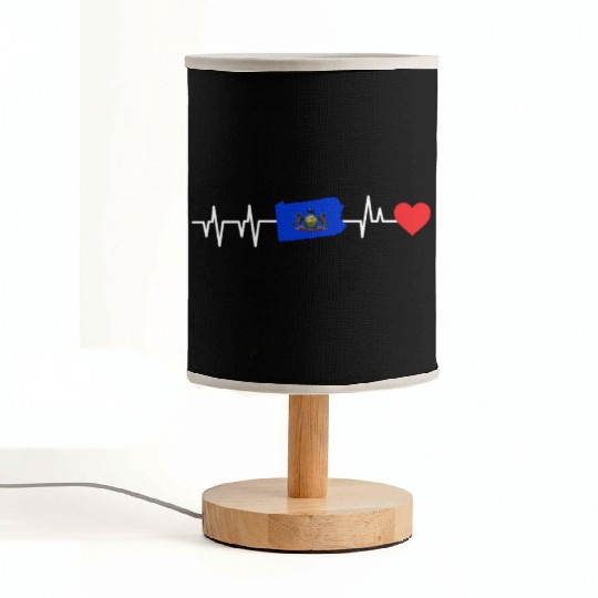 Pennsylvania Heartbeat Gift Fabric Lamps