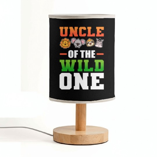 Uncle of the Wild One Nephew Niece Fabric Lamps