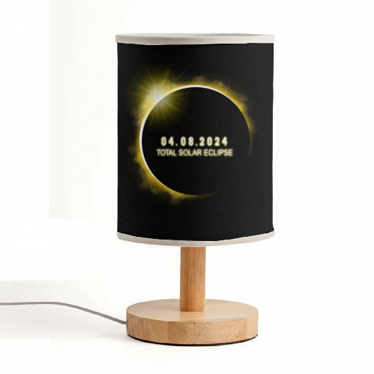 Total Solar Eclipse 4.08.24 Totality Solar Eclipse Fabric Lamps