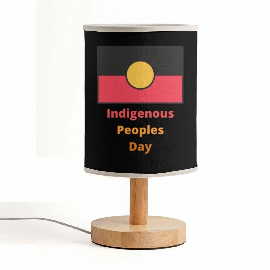 Native american indigenous day l Columbus Day Fabric Lamps