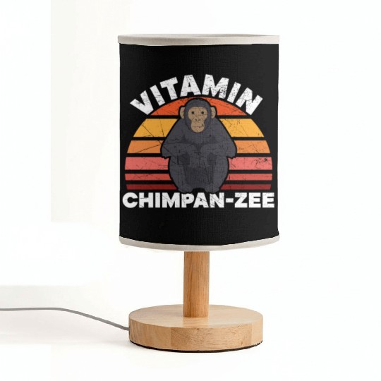 Vitamin Chimpanzee Monkey Animal Zookeeper Fabric Lamps