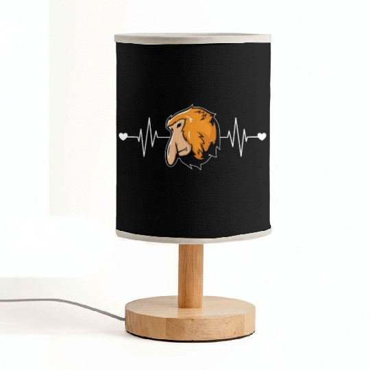 Proboscis Monkey Heartbeat Ape Wildlife Zookeeper Fabric Lamps