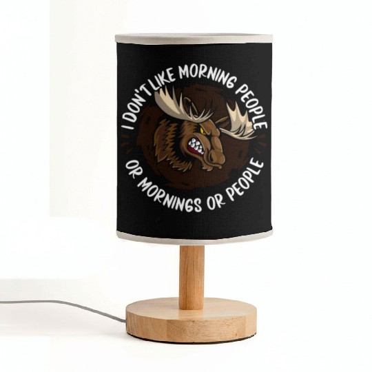 Moose Elk Hunting Fabric Lamps