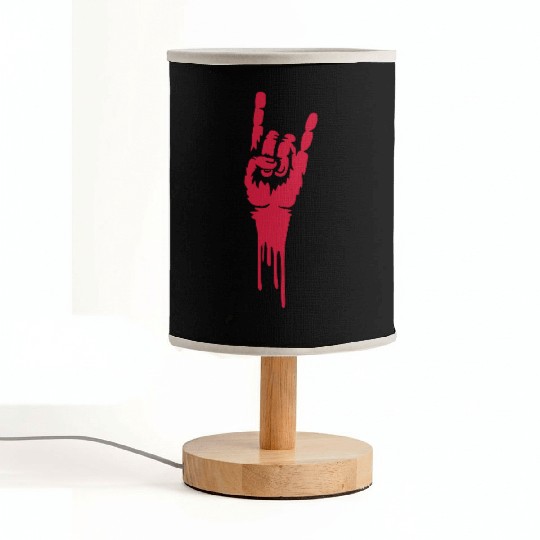 drop blood heavy metal Fabric Lamps