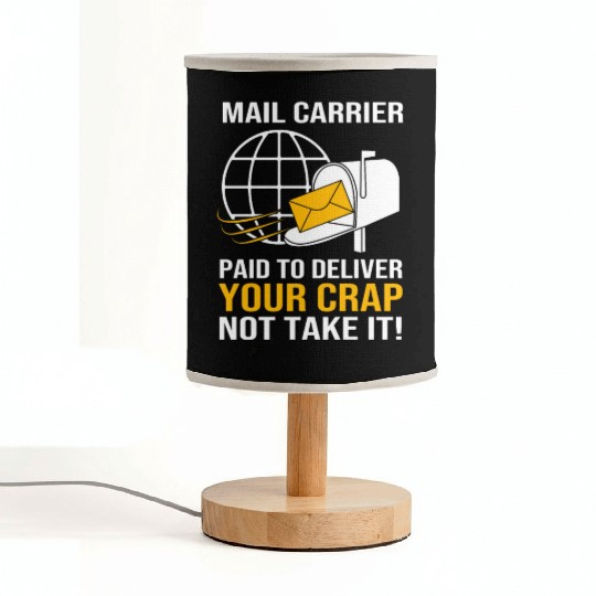 Funny Postman Postal Worker Mail Carrier Fabric Lamps