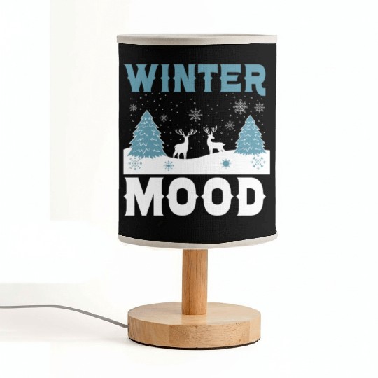 Winter Mood Snow Snowy Climate Winter Season Fabric Lamps