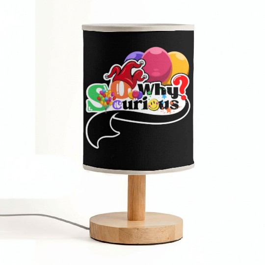 Why So Curious Swoosh Balloon toon funny parody. Fabric Lamps