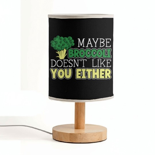 Maybe Broccoli Doesn't Like You Either Vegetable Fabric Lamps