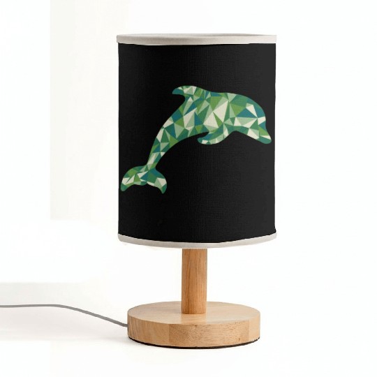 the dolphin green Fabric Lamps