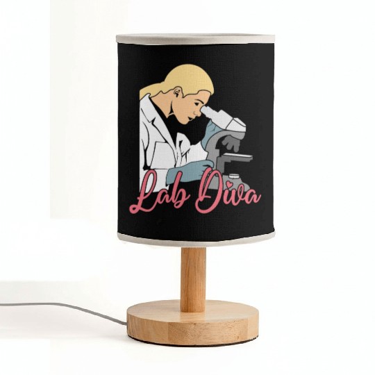Lab Diva Chemist Laboratory Technician Science Fabric Lamps