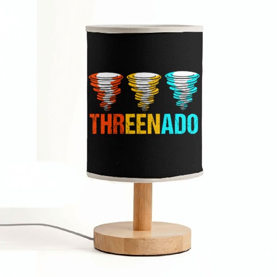 3rd Birthday Threenado Birthday Tornado Fabric Lamps