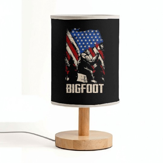 Bigfoot 4th of July US American Fabric Lamps