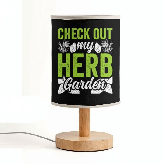 Check Out My Herb Garden Gardening Herbs Herbalist Fabric Lamps