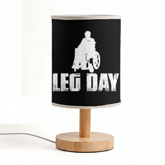 Leg Day Handicapped Wheelchair 20 Fabric Lamps