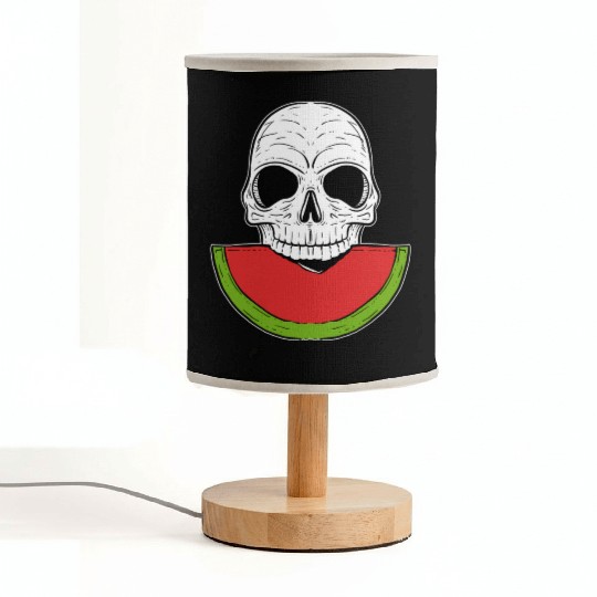 Watermelon Skull Fruitarianism Gift Fabric Lamps