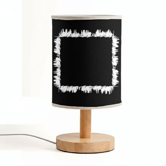 square frame grass Fabric Lamps