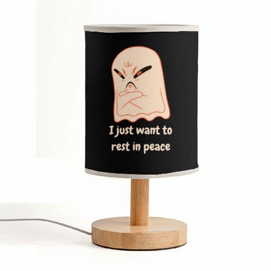 I Just Want To Rest In Peace Mad Ghost Fabric Lamps