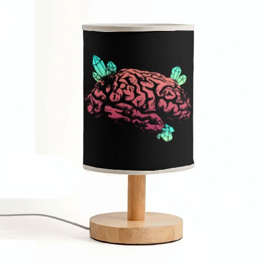 Brain with Crystal - Red and Green Fabric Lamps