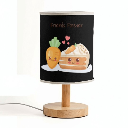 Friends Forever Carrot & Cake Fabric Lamps